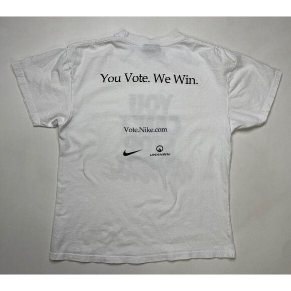 UNKNWN Core You Can't Stop Our Voice Vote Graphic T-shirt Men Medium White - Picture 3 of 6